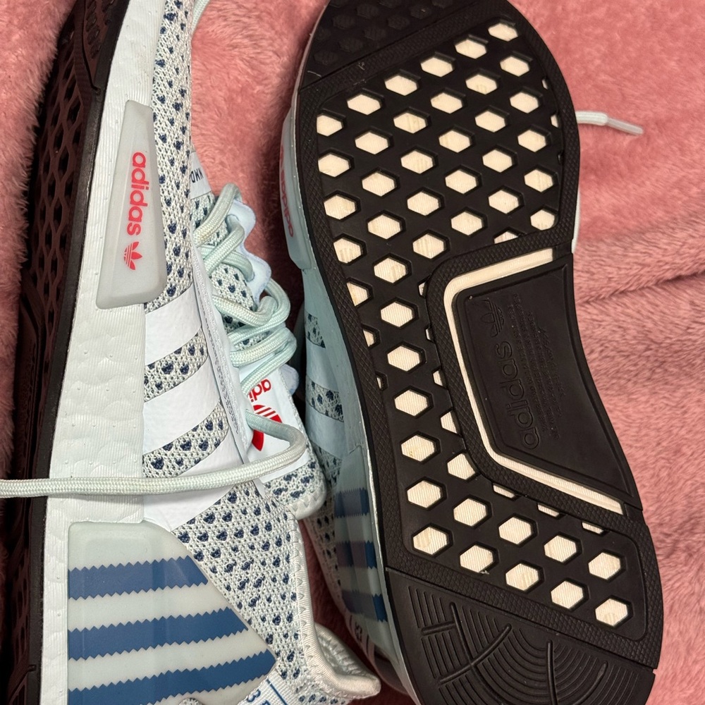 Adidas Light Blue and teal Athletic Shoes